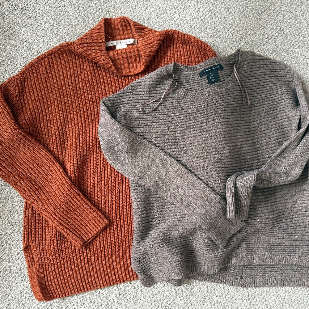 sweater and jacket